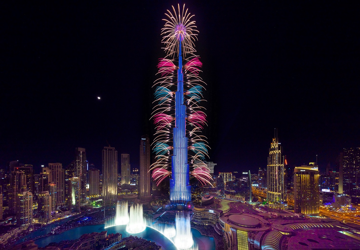 احتفالات رأس السنة - برج خليفة